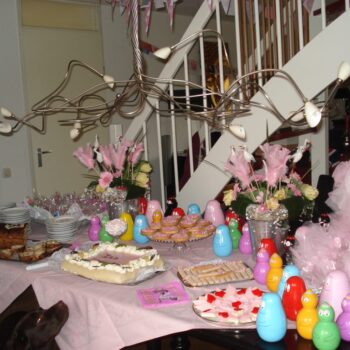 Pastel roze babyshower meisje feest