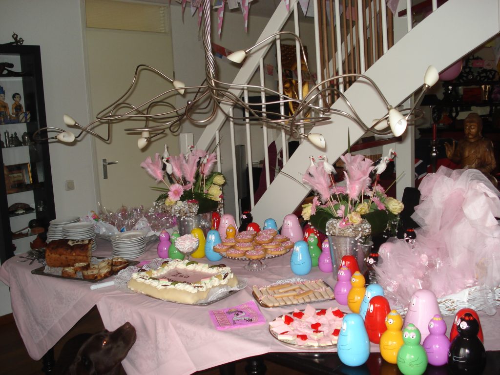 Pastel roze babyshower meisje feest