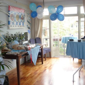 Prachtig aangekleed sfeerplaatje babyshower kraamfeest 1